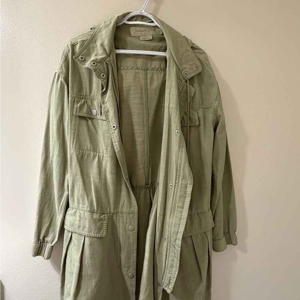 Treasure & Bond Olive Utility Jacket